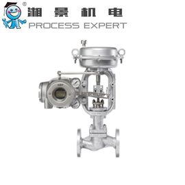 AZBIL阿自倍尔，AGVB/AGVM型顶导向型单座调节阀结构小、重量轻、输出力大、抗震性能强，可配SAMSON3730系列定位器等配件,蓝色